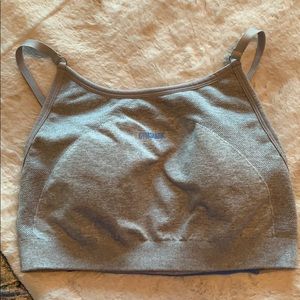 Gymshark Flex sports bra- blue and grey